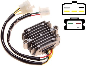 CARR211 Honda CB MOSFET Spanningsregelaar gelijkrichter (SH234-12, SH236-12, SH236A-12, SH236B-12, SH538-12, SH255-12)