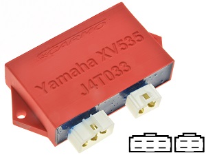 Yamaha XV535 Virago CDI unit ECU ontsteking (J4T033, 3BT-00XV535 Virago igniter ignition module TCI CDI Box (J4T033, 71 3BT-00,)