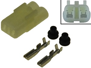 2 pole seal connector female (HM090 6187-2801, 6180-2451)