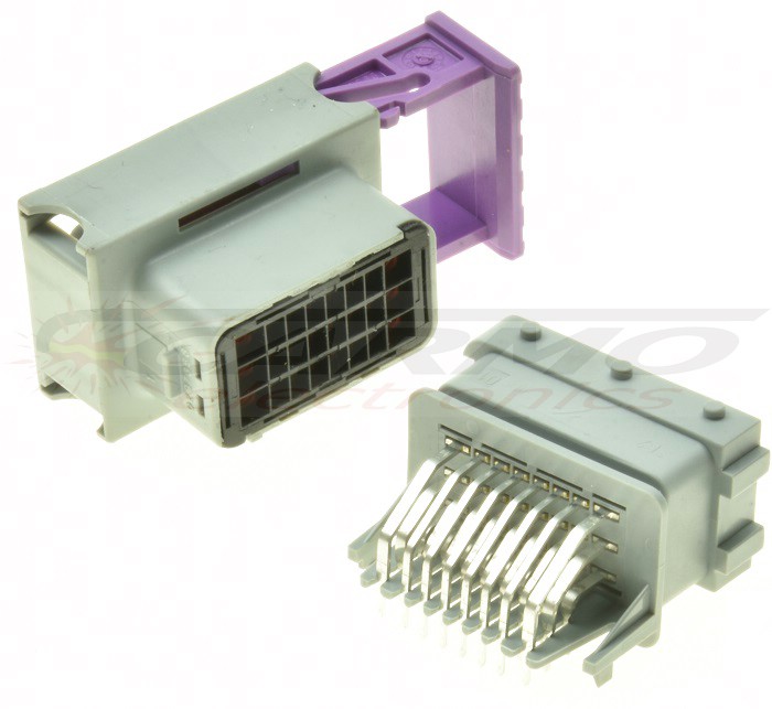 ECU connector 24 terminals grey