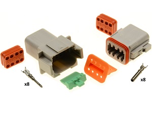 Conector Superseal 8 polos Amphenol - Deutsch DT06-8S DT04-8P