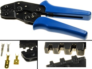 AMP faston crimping tool plier - 0.5mm2-1.5mm2 / 26-16AWG