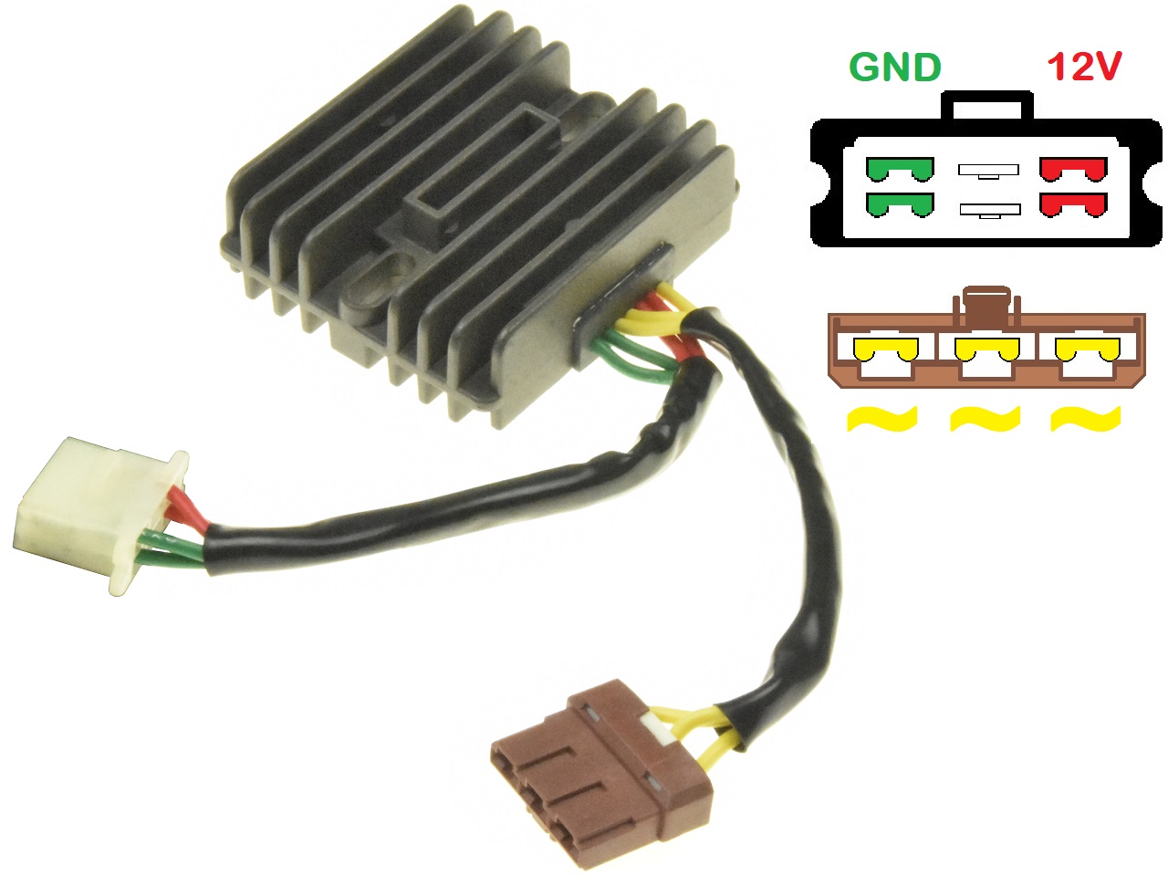 CARR9714-RSV-SL - MOSFET voltage regulator rectifier Aprilia RSV 1000 SL1000 Falco (AP8124267, SH541G-12)