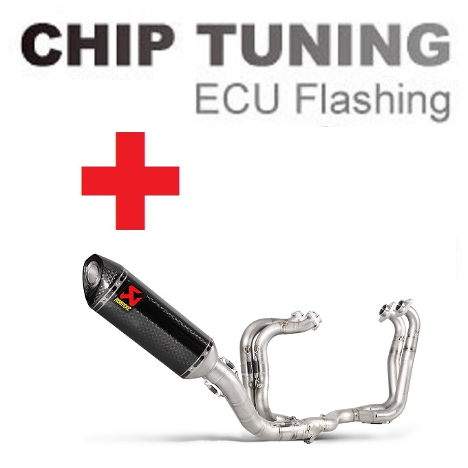 Aprilia RSV4 / Tuono V4 2015-2020 Ajuste de flash de ECU de alto rendimiento + Akrapovic S-A10E8-RC (Etapa 3)