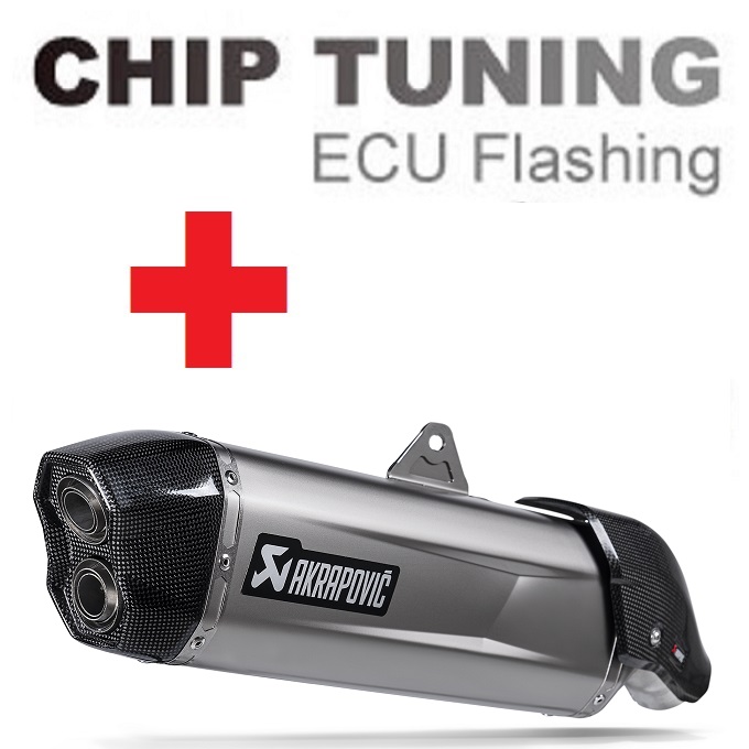 Aprilia Tuareg 660 2022 2023 Titanium Ajuste de Alto Desempenho da ECU com Tubo de Escape Akrapovic S-A6SO1-HGJT-(Stage 3)