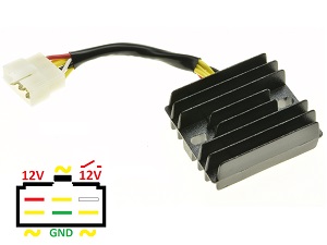 CARR201-YY - MOSFET Benzhou Quantum YY125 YY 125 Raddrizzatore del regolatore di tensione (LH0909)