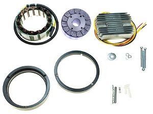 BMW Bosch 1970-1995 improved Alternator Replacement Kit - 107mm Adaptor Plate (400W)