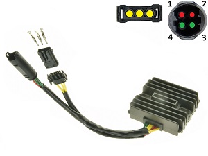 CARR691BMWHUSQ BMW C400 F650 F700 F800 Nuda 900 MOSFET Spanningsregelaar gelijkrichter Shindengen SH541KG SH541SD