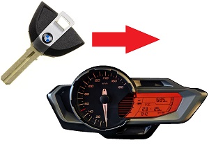 BMW C600 C650 G310 1x chip Schlüssel Programmierung → Drehzahlmesser