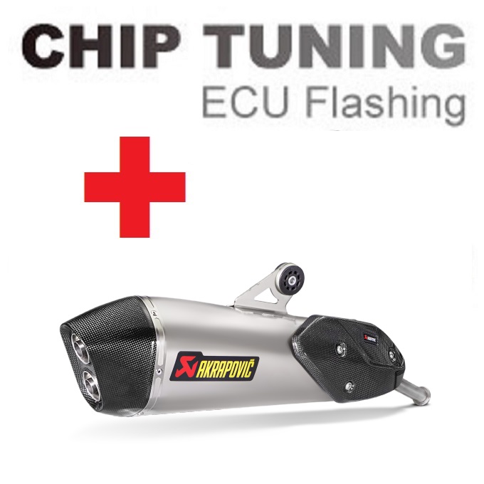 BMW C650GT Slip-On Line (Titanium) 2016-2020 Ottimizzazione flash ECU ad alte prestazioni + Akrapovic S-B6SO8-HZAAT (Fase 3)