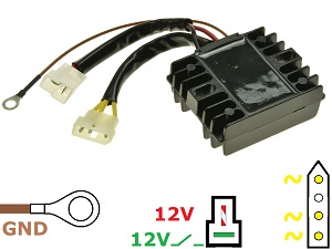 CARR204-BMW F650 F800 MOSFET Spanningsregelaar gelijkrichter