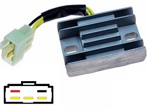 CARR2301 Suzuki LTF VL Spanningsregelaar gelijkrichter (SH572E-12, SH572-12)
