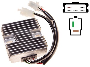 CARR311 - Yamaha XS Kawasaki KH500 MOSFET Voltage regulator rectifier (rotor-2)