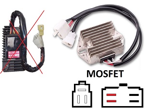 CARR361 - Yamaha XVZ MOSFET Voltage regulator rectifier