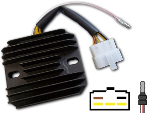 CARR371 - Kawasaki KZ Z MOSFET Regulador de voltaje rectificador