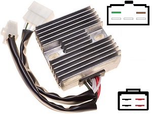 CARR411 - Yamaha XJ1100 MOSFET Regulador de voltaje rectificador 10M-A0 / SH252