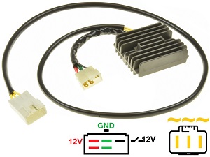 CARR694-X11 Honda CB1100SF X11 X-Eleven MOSFET Spannungsregler Gleichrichter Lithium Ion - 31600-MCC-601