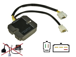 CARR771 Suzuki GT380 GT550 GT750 RE500 TS400 MOSFET Spannungsregler Gleichrichter