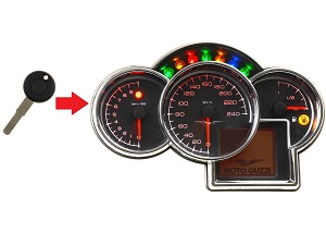 Chip chiave transponder Moto Guzzi programmazione 1x → Cockpit
