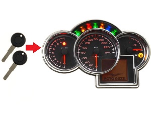 Chip chiave transponder Moto Guzzi programmazione 2x → Cockpit