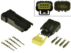 Ducati ciagnose connector diagnosestekkerset 4 polig OBD2 OBDII