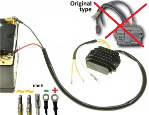 CARR511 - Ducati Moto Guzzi 2 fase MOSFET Raddrizzatore del regolatore di tensione