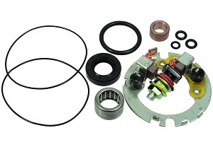 Honda CBR600F Kawasaki KLF Suzuki 650 GSX-R750 VZ800 Yamaha FZ6 R6 startmotor koolborstel set