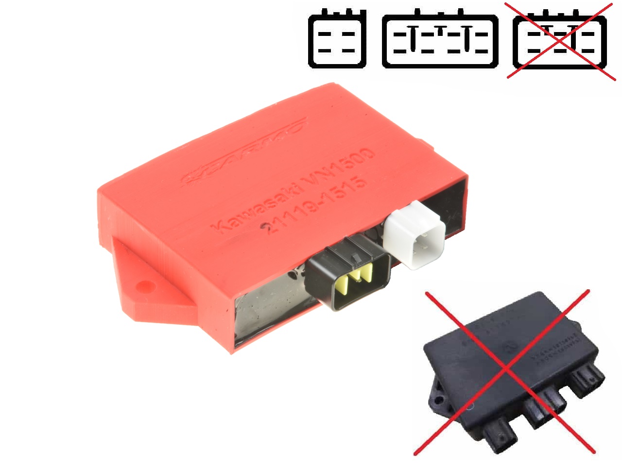 Kawasaki VN1500 Vulcan CDI unit ECU ontsteking 21119-1515 J4T08774