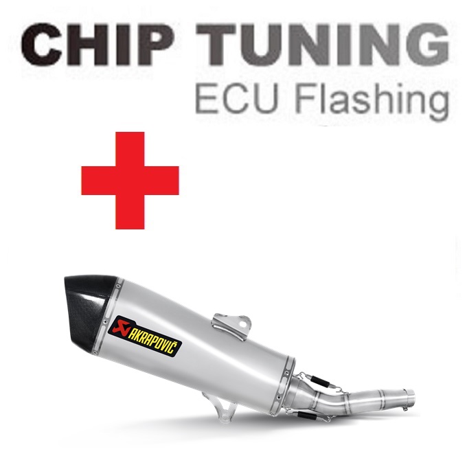 Yamaha X-Max 400 2018-2020 High Performance ECU Flash tuning + Akrapovic S-Y4SO018-HRAASS (Stage 3)