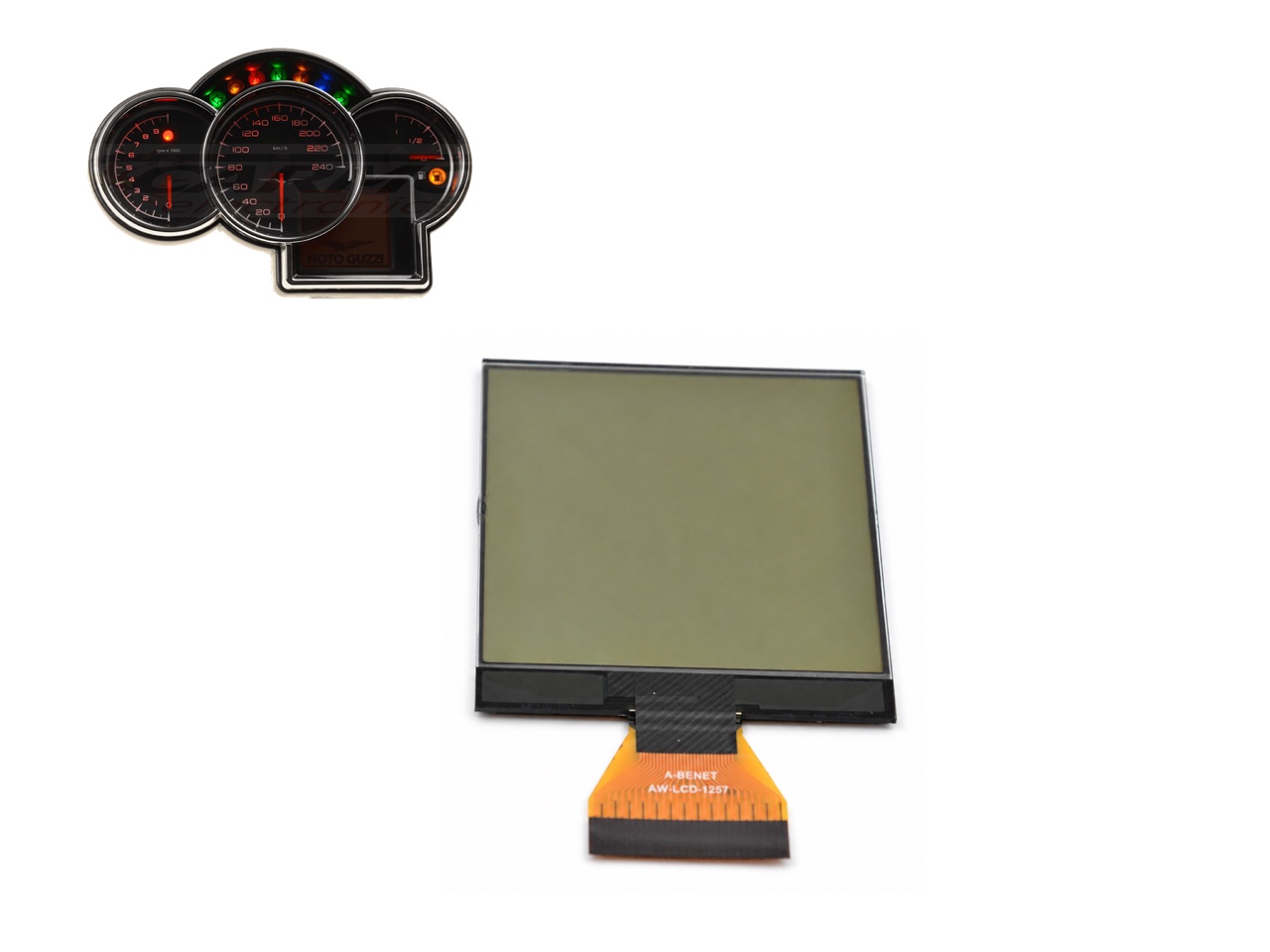 Moto Guzzi Breva Griso / Aprilia Pegaso 650 Strada LCD screen display (new) Moto Guzzi Breva Griso / Aprilia Pegaso 650 Strada LCD screen display (new)