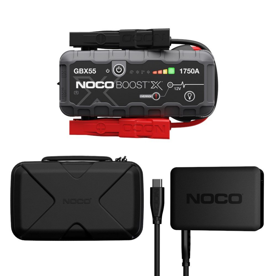 Noco Boost X GBX55 UltraSafe Lithium Jump Starter + GBC102 beschermhoes + U65 USB-C Lader