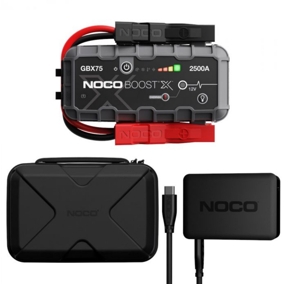 Noco Boost X GBX75 UltraSafe Lithium Jump Starter + GBC103 beschermhoes + U65 USB-C Lader