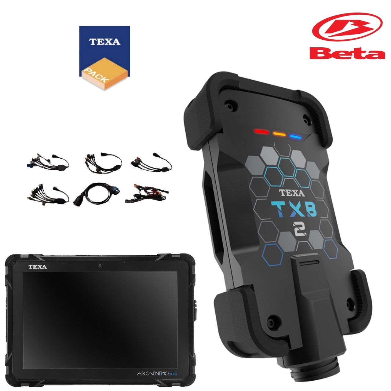 Beta OEM diagnostics — TEXA tablet Solution (Axone Nemo Light + 6 cables + Texpack) Beta OEM diagnostics — TEXA tablet Solution (Axone Nemo Light + 6 cables + Texpack)