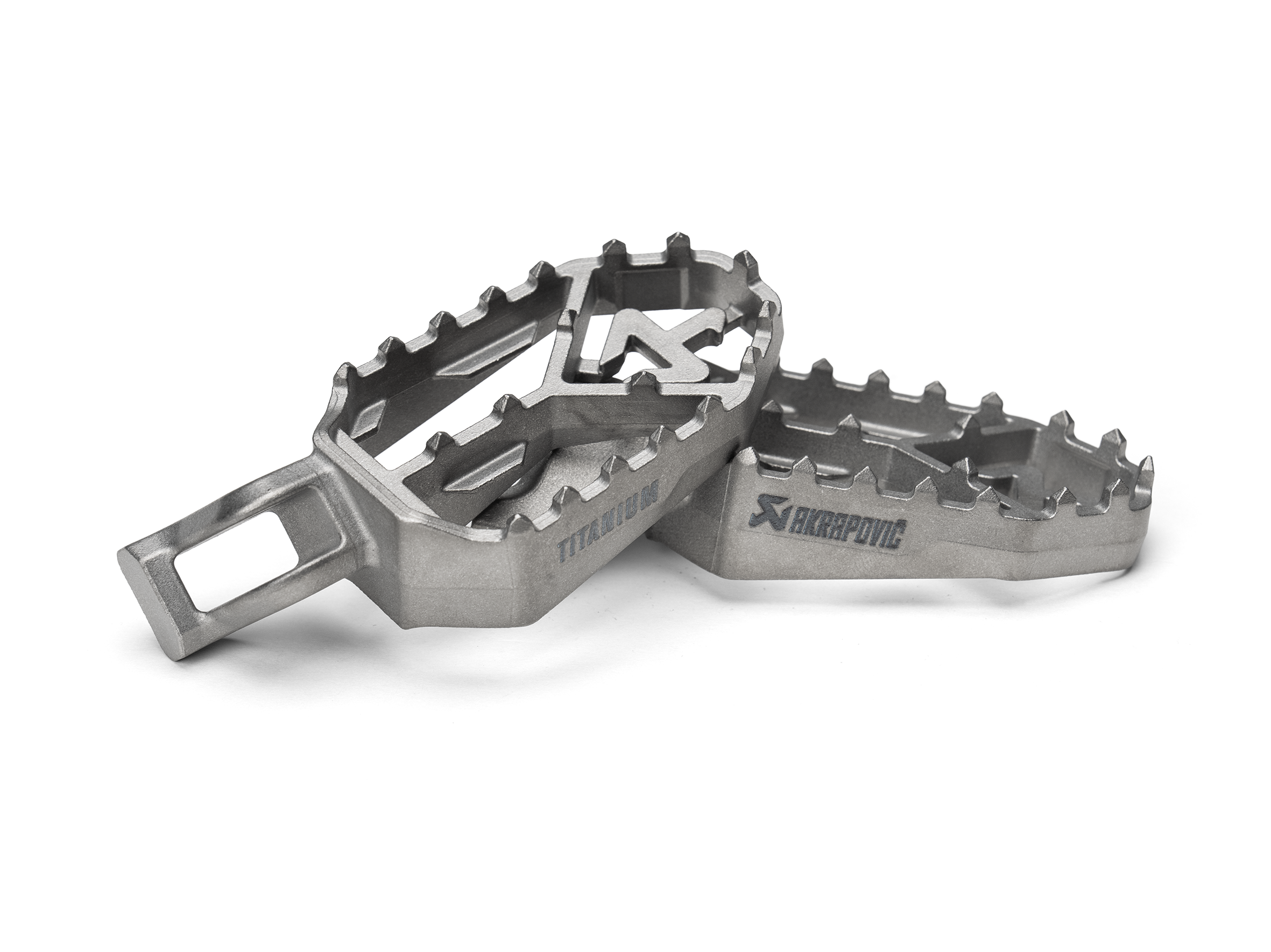 Triumph Tiger 800 XC/XR/XRx/XCx/XRT/XCA / Tiger 1200 GT / RALLY / Tiger 850 / 900 2020-2026 Adventure Footpeg Set (Titanium) Akrapovic F-T12T1 Triumph Tiger 800 XC/XR/XRx/XCx/XRT/XCA / Tiger 1200 GT / RALLY / Tiger 850 / 900 2020-2026 Adventure Footpeg Set (Titanium) Akrapovic F-T12T1