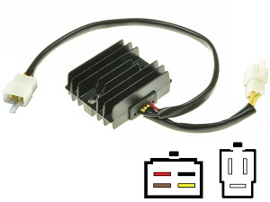 CARR201-XV - Yamaha XV MOSFET Spanningsregelaar gelijkrichter - Lithium-ion version