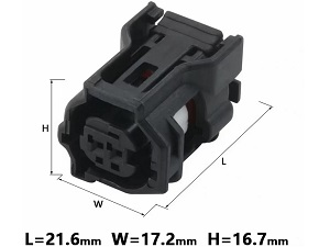 Yamaha MT09 MT10 Tracer 900 XSR R6 R1 richtingaanwijzer connector 2-weg 2 polig