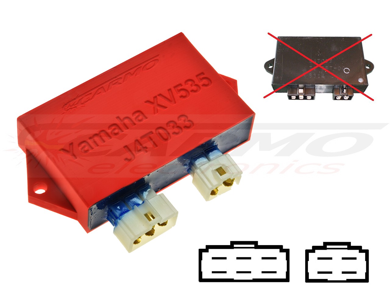 Yamaha XV535 Virago CDI igniter (J4T033, 3BT-00) Yamaha XV535 Virago CDI igniter (J4T033, 3BT-00)