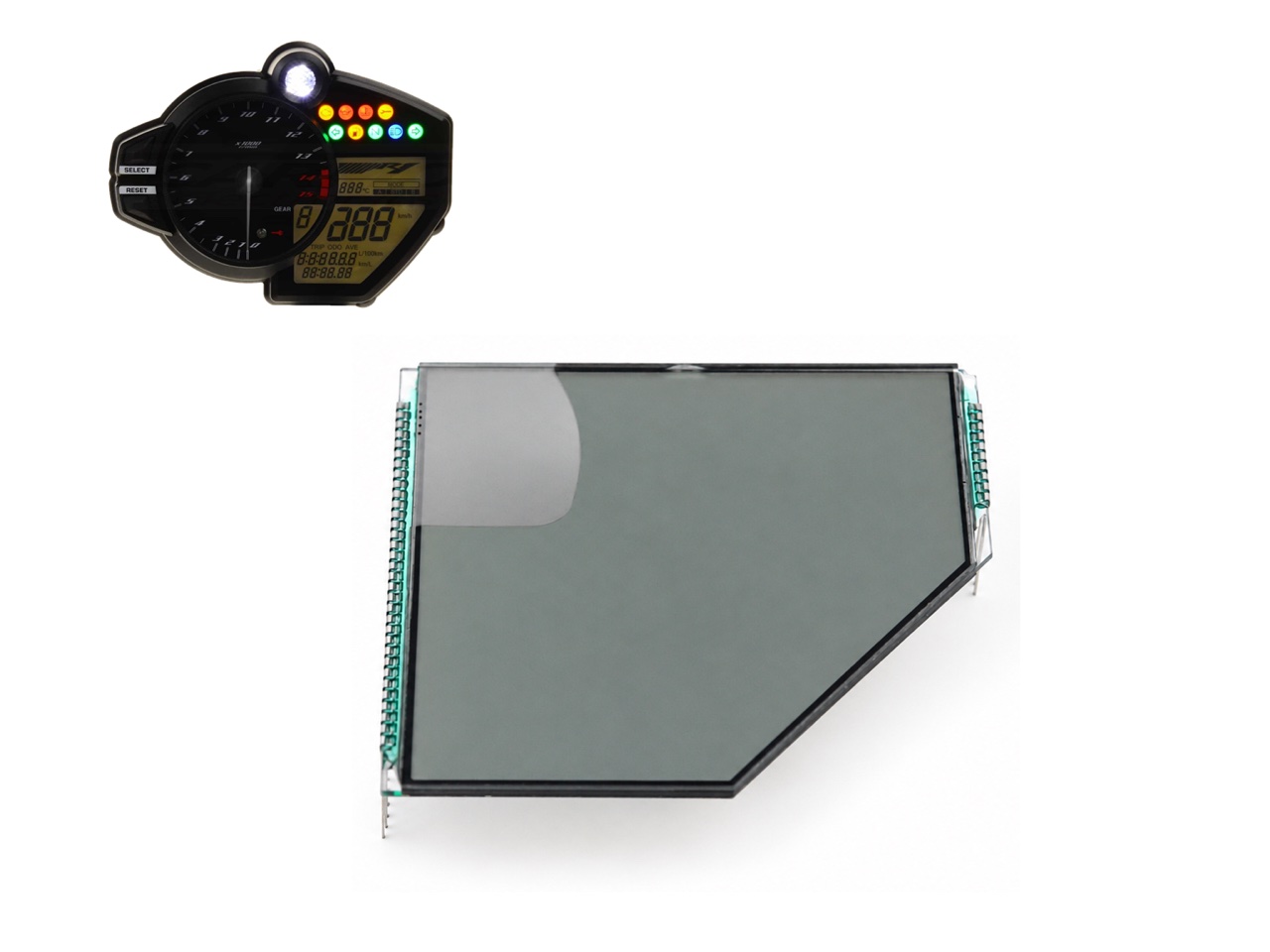 Yamaha YZF-R1 R1 (2012-2014) LCD screen display (new)