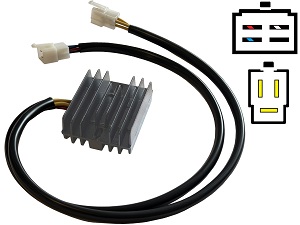 CARR201-ZX6R-LI - Kawasaki Ninja ZX-6R ZX6R ZX636 ZX-6RR ZX6RR ZX600 2005 2006 - 21066-0016 MOSFET Voltage regulator rectifier - Lithium Ion