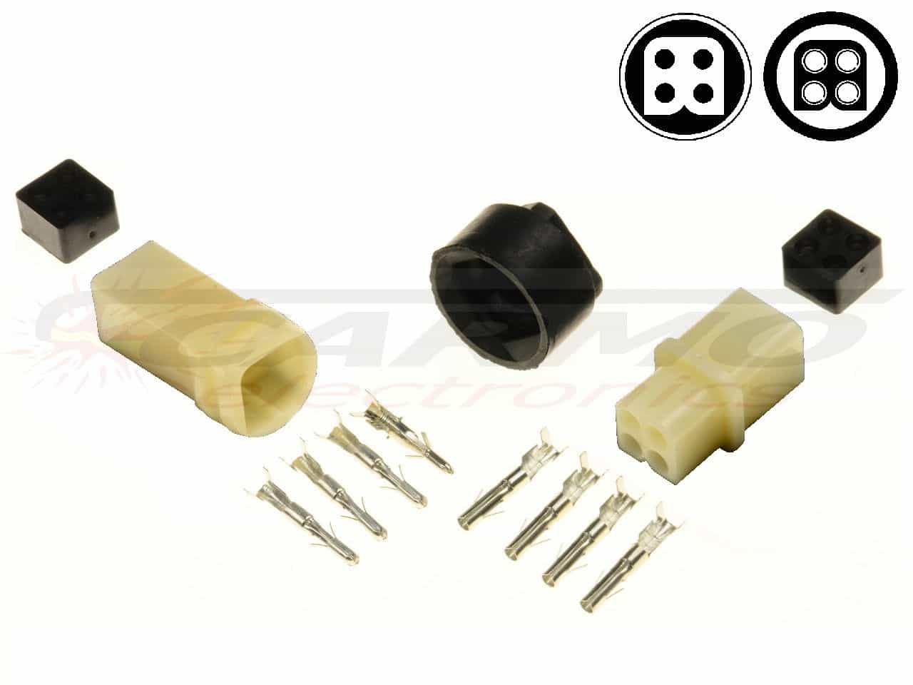 4 pin YPC Sealed connector set - off-road motorfiets connector - Klik op de afbeelding om het venster te sluiten