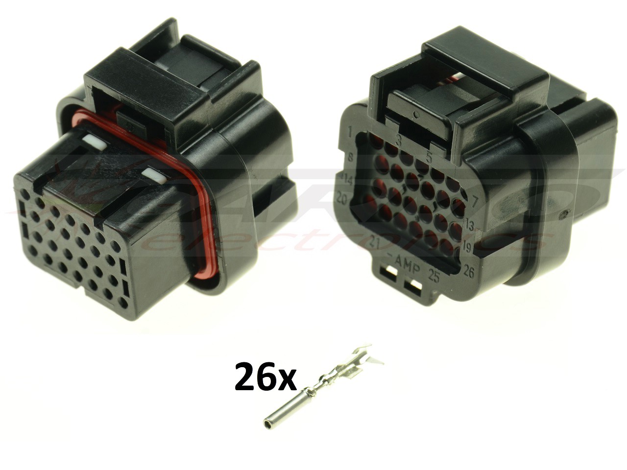 Moto Guzzi IAW 26 voudige ECU CDI ECM Ducati Monster tellerunit motorfiets stekker aansluiting set - Klik op de afbeelding om het venster te sluiten