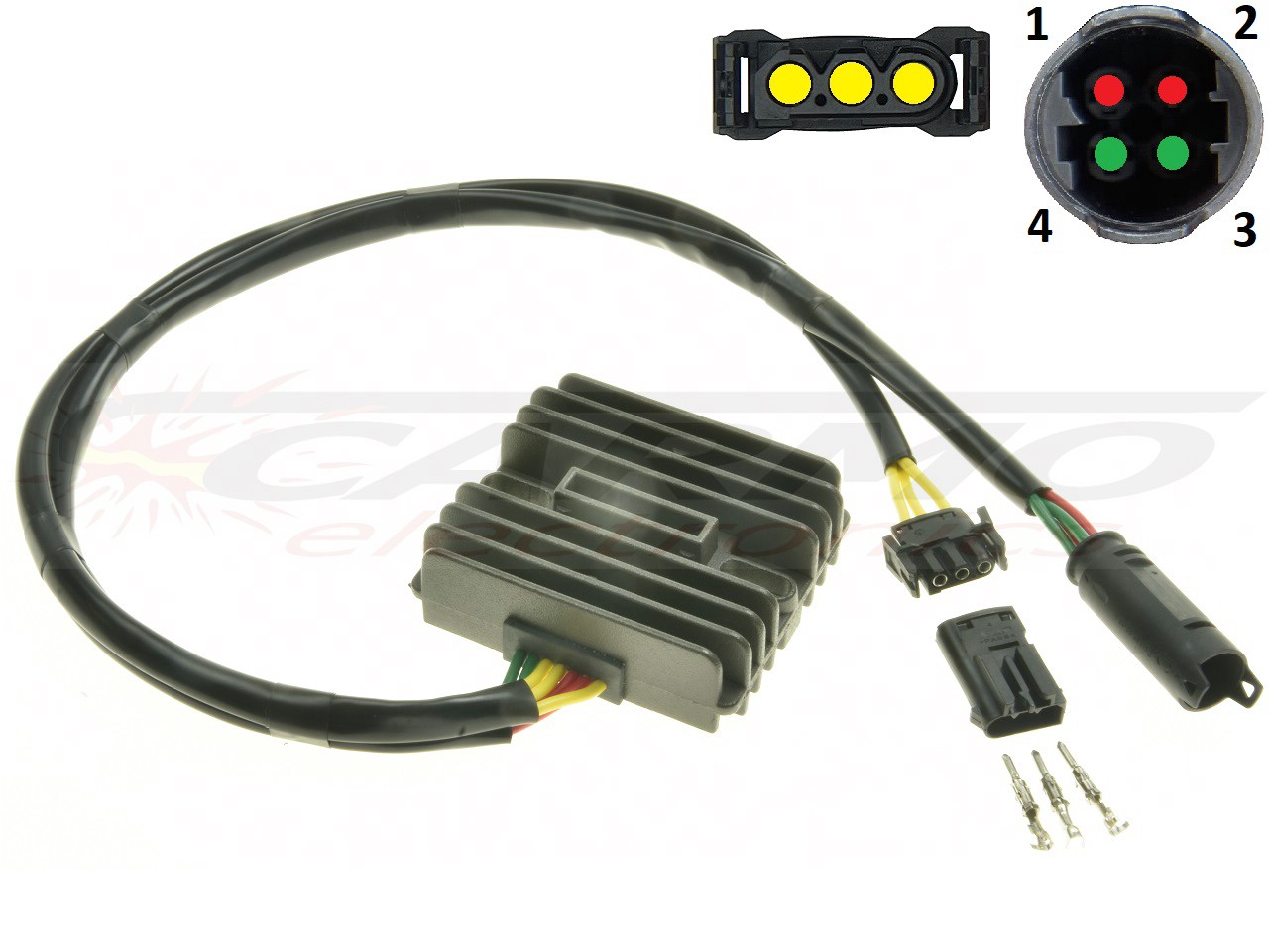 CARR691BMW BMW F650 F700 F800 TR650 MOSFET Spanningsregelaar gelijkrichter Shindengen SH541SC SH541G-12 - Klik op de afbeelding om het venster te sluiten