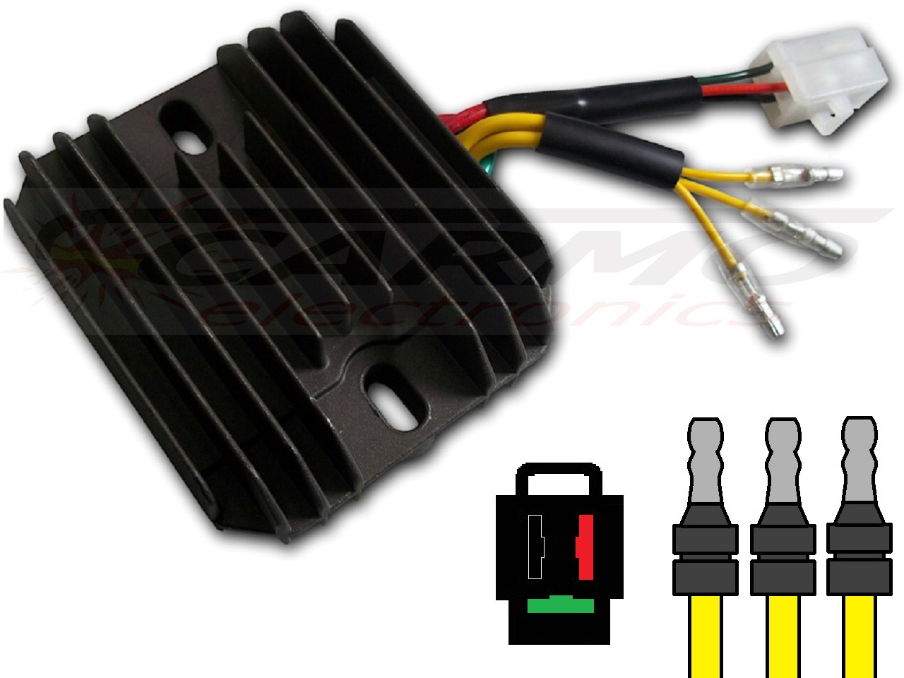 CARR204-XL Honda XL600 - MOSFET Spanningsregelaar gelijkrichter (SH532-12) - Klik op de afbeelding om het venster te sluiten