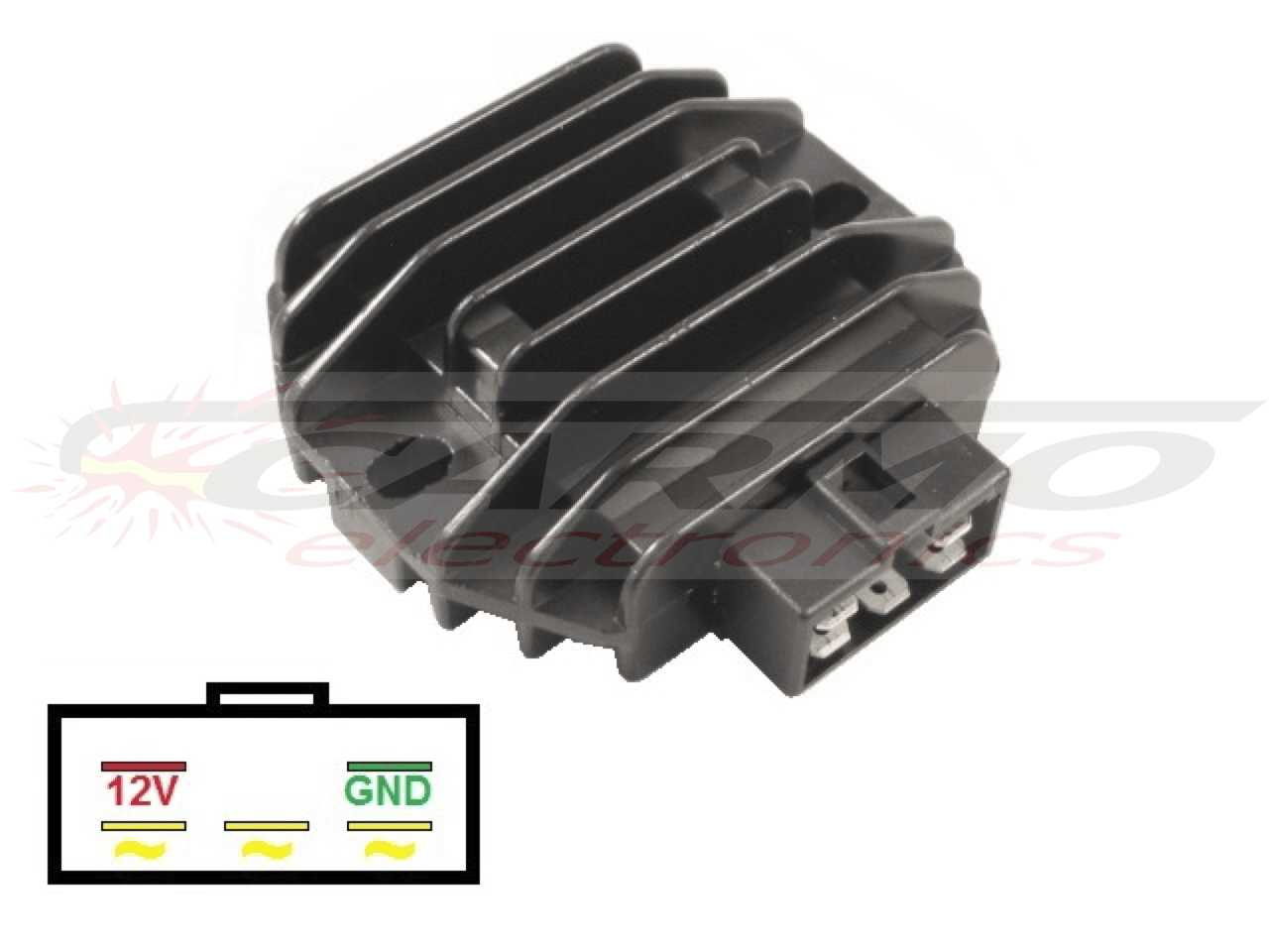 CARR202 Kawasaki MOSFET Spanningsregelaar gelijkrichter (SH555-12, SH640D-12, SH661-12, SH713AA, SH719AA, SH548-12) - Klik op de afbeelding om het venster te sluiten