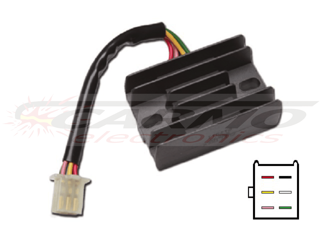CARR2671 - Honda Spanningsregelaar gelijkrichter 31600-MC4-000 / 31600-KG0-000 - Klik op de afbeelding om het venster te sluiten
