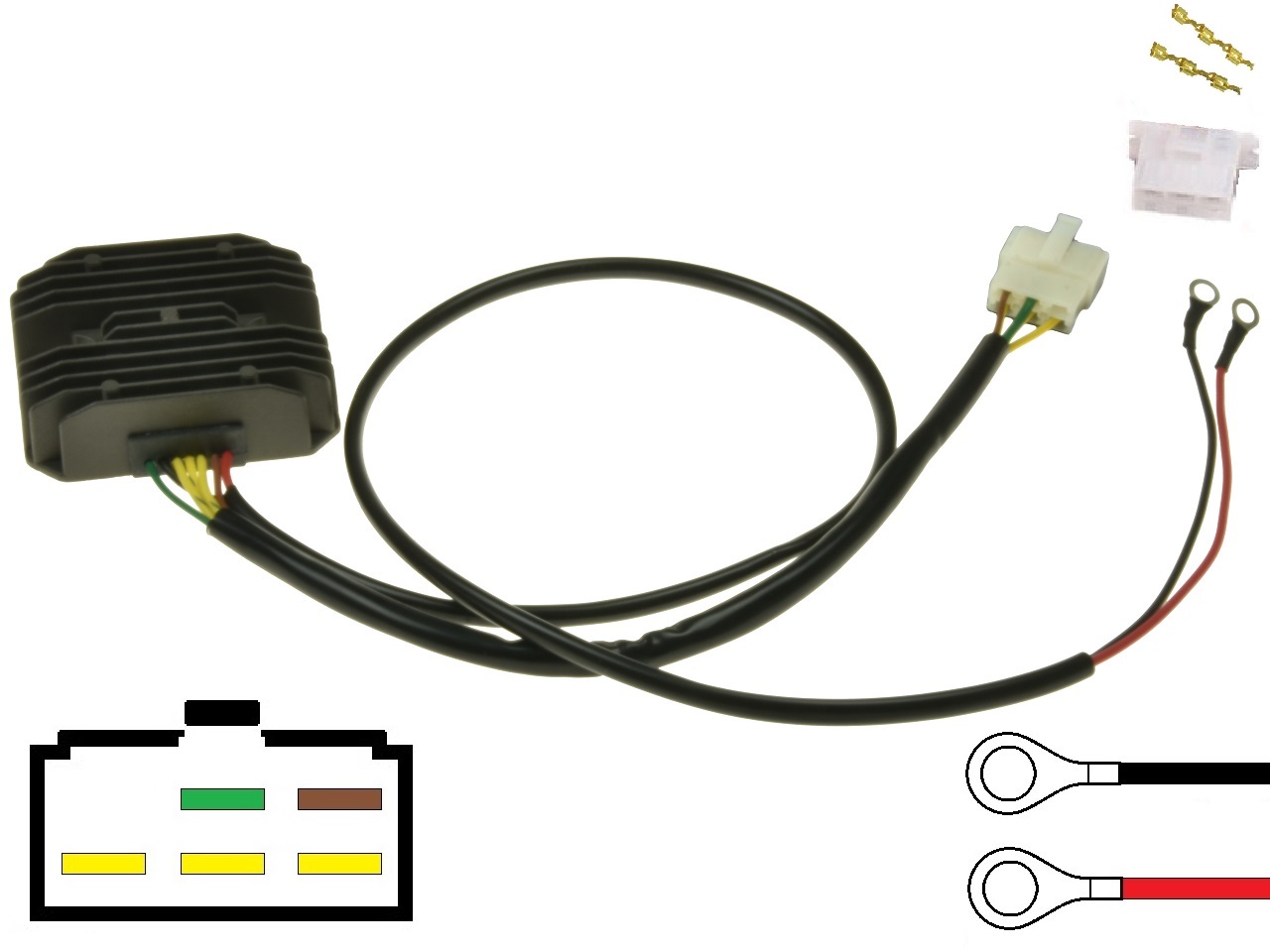 CARR451 - BMW Moto Guzzi MOSFET Spanningsregelaar gelijkrichter - Rotor-1 - Klik op de afbeelding om het venster te sluiten