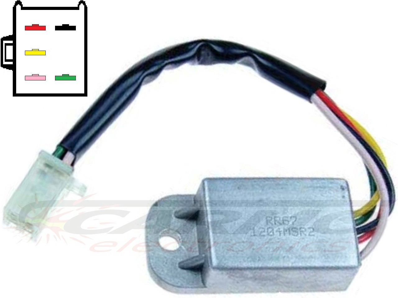 CARR671 Honda XL Spanningsregelaar gelijkrichter 12V SH542 - Klik op de afbeelding om het venster te sluiten
