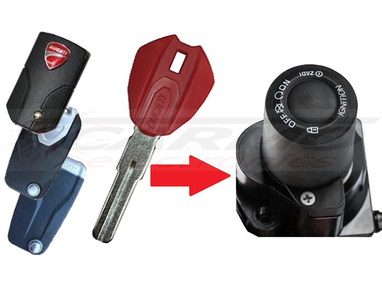 Ducati Multistrada Diavel keyless hands free system lost key FOBs chip programming Ducati MTS Multistada Diavel lost key 247 93 Carmo Electronics The place for parts or electronics for your Motorbike