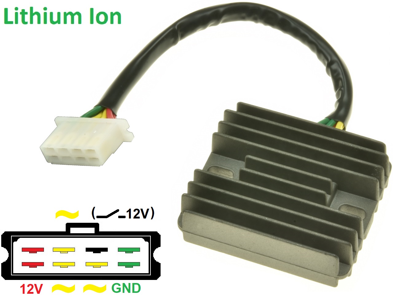 CARR291-LI - Honda CB750A GL1000 GL1100 GL1200 GoldWing MOSFET Spanningsregelaar gelijkrichter - Lithium Ion - Klik op de afbeelding om het venster te sluiten