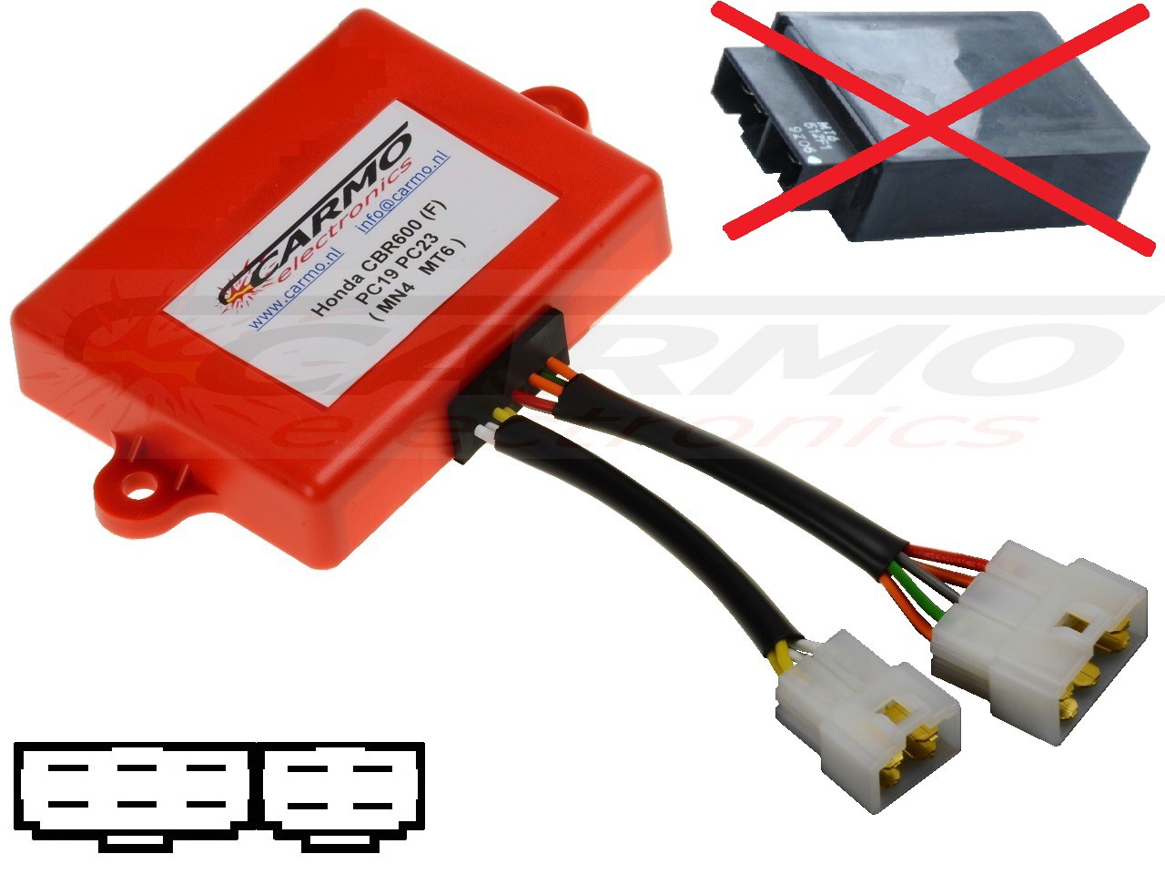 Honda CBR600 CDI unit ECU ontsteking (MN4, MT6) - Klik op de afbeelding om het venster te sluiten